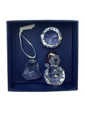 Swarovski Retired 3-Pice Crystal Ornament & Figurines